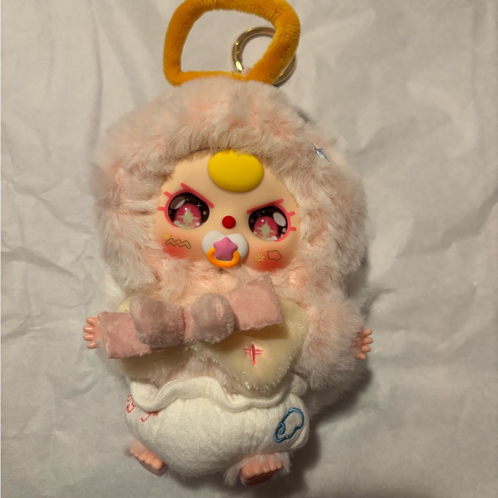 Good Baby Angel Key Chain With Card No Box